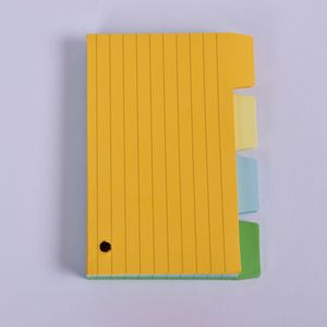 Cross-Border 110g Note Paper Horizontal Line Inner Page Color-<strong>Coded</strong> Loose-Leaf Note Book Message Book <strong>Memo</strong> Pads - Product Image 6