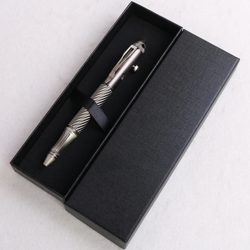 Silver bronze brushed + black gift box