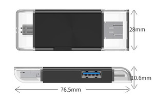 USB2.0 3.0 lettore di schede OTG tipo C lettore di schede variabile a velocità eccellente per PAD del telefono - Product Image 4