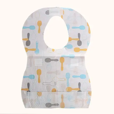 Bavoirs jetables non tissés, mignons, pour bébés