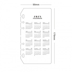 2025 Year Calendar PP Transparent <strong>Index</strong> Divider for 6 Rings Binder Planner Diary Spiral <strong>Notebook</strong> A5 A6 Calendar PP Divider - Product Image 3