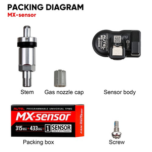 Autel MX-Sensor 315MHz 433MHz 2 in 1 Universal Programmier barer TPMS-Sensor Metall/Gummi OE-Füllstand Reifendruck überwachungs system - Product Image 3