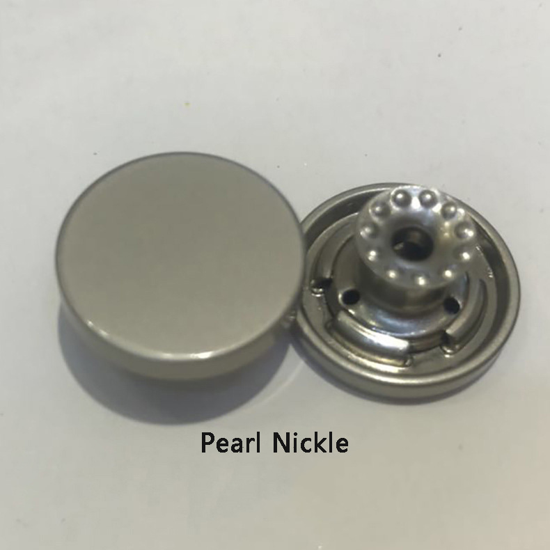 5 Perles Nickel Argent