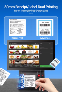 Caja Registradora de Windows All In en pantalla táctil restaurante Pos Terminal máquina de pago pantalla dual sistemas Pos