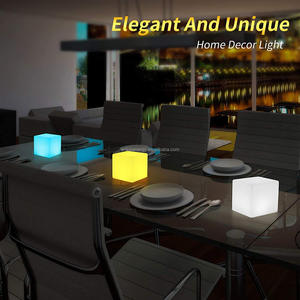 ไฟลูกบาศก์ RGB 10x10x10ซม. โคมไฟตั้งโต๊ะสำหรับวันคริสต์มาสไฟกลางคืนตกแต่งทรงลูกบาศก์พร้อมรีโมทคอนโทรลลูกบาศก์ไฟ LED 6นิ้ว - Product Image 4