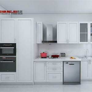 I Shaped Modular Rta New Product Custom Kitchen Cabine Matte White