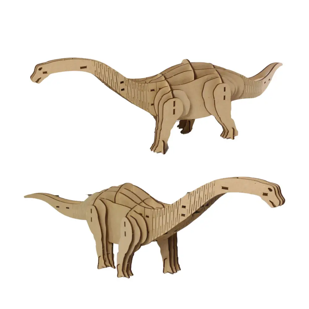 38 Stück Brach io saurus Modell große Größe 19 Zoll Dinosaurier 3d Holz Puzzle für Kinder DIY