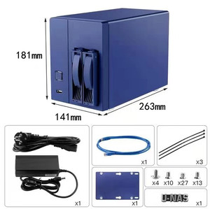 Estación de disco de datos de red NFS NS-202, caja de almacenamiento para el hogar, 2 puertos, NAS, servidor de almacenamiento, venta al por mayor - Product Image 5