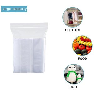 再閉可能なジップロックバッグ12 "x15" 食品用の透明なLDPEジップバッグ小さなもののパッキング