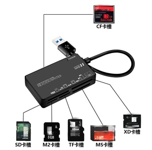 Trend produkte Bestseller Portable 6 in 1 TYPE-C <span class=keywords><strong>USB</strong></span> <span class=keywords><strong>2.0</strong></span> Media Kartenleser Mehrere Desktop Cf Tf Sd Speicher kartenleser