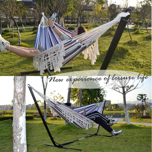 Giá Treo Võng Di Động Phổ Biến Bằng Sắt Màu Đen Dùng Ngoài Trời Trang Trí Nhà Cửa Bằng Kim Loại Logo Theo Yêu Cầu Ngoài Trời - Product Image 4