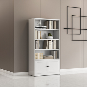 Duvara monte kitaplık kitap standı 4 5 katmanlı açık depolama rafları kütüphane için küçük dolap bir kitaplık ile - Product Image 2