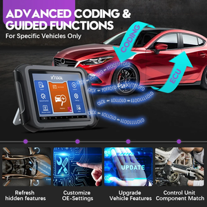 2023 XTOOL D9 HD OBD2 Scanner 12V Auto e 24V autocarro pesante tutti i sistemi strumenti di diagnostica ECU programmazione chiave automatica 45 + Reset - Product Image 3