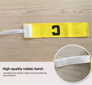 定制标志可调弹性尼龙足球训练带足球队长臂章 - Product Image 4