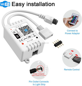 Wifi-контроллер для смартфона, управление через приложение Smart WIFI RGB RGBW контроллер для светодиодной ленты