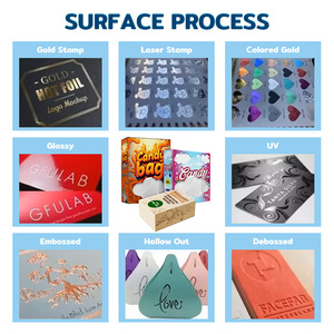 Forma personalizada de alta calidad con cajas de ventana de exhibición Bolsas de Mylar de forma irregular a prueba de olores Caja de papel personalizada - Product Image 4