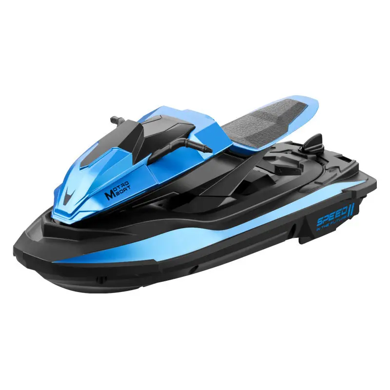 Barco de carreras con control remoto para niños, jet ski de resistencia, modelo de juguete, barco de control remoto, 2,4g
