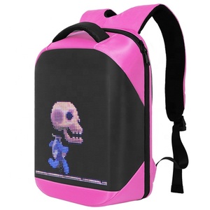 Kunden spezifische programmier bare Wi-Fi-App-gesteuerte Zeichen nachricht Pixel-Bildschirm leuchten LED-Rucksack mit Walking Sign Billboard - Product Image 6