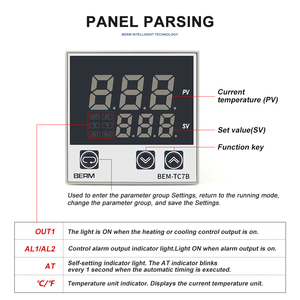 High-quality 72*72MM Intelligent <strong>Temperature</strong> <strong>Controller</strong> <strong>SSR</strong>/RELAY <strong>Output</strong> for Heating Equipment <strong>PID</strong> Thermostat - Product Image 2