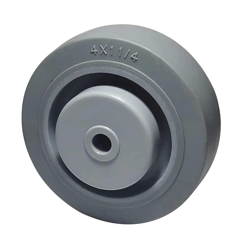 Medium Duty 3 x 1-1/4 inch Thermoplastic Rubber Wheels for Dollies Caster Wheel with Delrin Bearing
