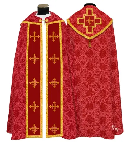 Hombres Mujeres Medieval Retro Sacerdote Monje Vestido largo Cosplay Disfraz Cruz Estampado Musulmán Misionero Capa Fiesta de Halloween Bata