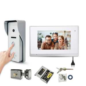 Metall Video Tür Tür sprechanlage mit elektrischem Schloss Smart Türklingel Wifi Outdoor 4 Haus Komplette Anzeige und Zubehör