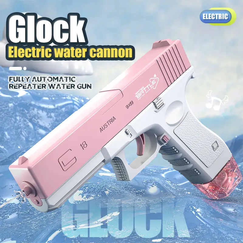 Hot Sale Electric Automatic Water Gun Toys Kids Beach Outdoor Toy Power Blaster Water Gun Summer Pool Splash Shooting Toy