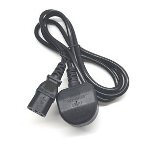 Yüksek kalite 1.5 metre 250V 13A kablosu IEC 60320 C5 ile 3-Pin elektrik 5A İngiltere güç kablosu son güç kabloları uzatma kabloları kabloları - Product Image 1