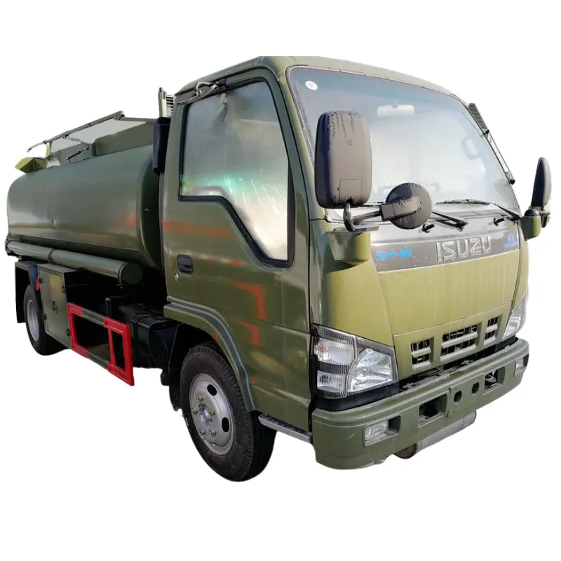 Buon prezzo ISUZU 600P uel delivery truck 4KL 5KL muslimate 130hp benzina diesel autocisterna prezzo nuovo camion bowser carburante