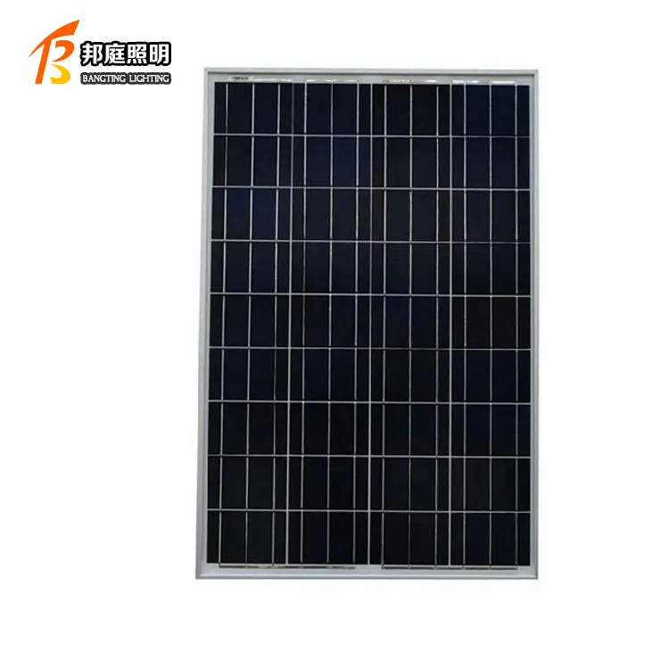 공장 직판 80w 18V/36v 하프 셀 PV 다결정 실리콘 태양 전지 패널