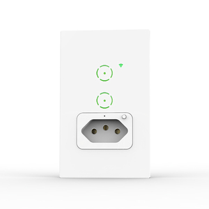 10 16A Tuya WiFi BR pannello di vetro Touch Timer telecomando elettrico 118 prodotti per la casa Smart dispositivi presa a muro con interruttore - Product Image 6