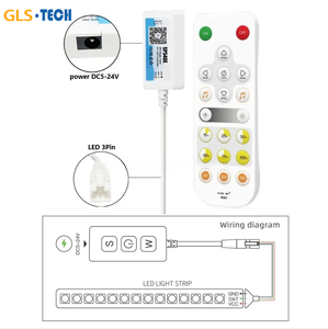 Новый список SP54XE полноразмерный двухрежимный BT Wifi Music SPI LoT светодиодный контроллер 2,4G RF пульт дистанционного управления RGB Регулировка цветовой температуры - Product Image 4