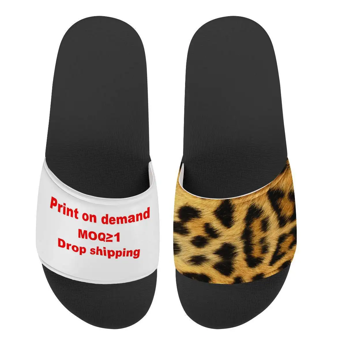 Pantoufles pour hommes et femmes, sandales imprimées personnalisées avec Logo Photo, chaussures, pantoufles de marque, DIY,