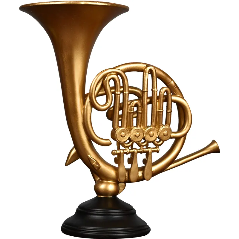 Estilo americano Retro Cartoon Violino Saxofone Horn Estatueta Modelo Dos Desenhos Animados Escultura Adorável Home Office Decoração Artesanato Presente