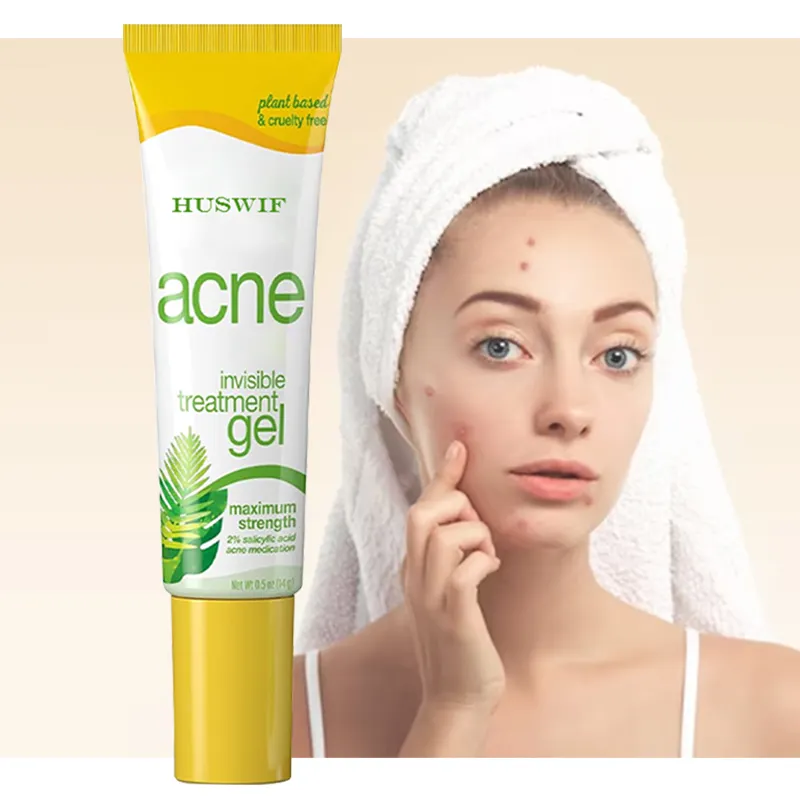 Private Label Acne Spot Gel de Tratamento com Ácido Salicílico e Tea Tree Oil Creme Avançado Anti-Acne Controle para Adolescentes e Adultos