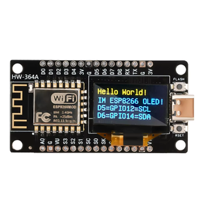 Entwicklungs platine NodeMCU ESP8266 mit 0,96 Zoll OLED-Anzeige CH340G ESP-12F WiFi-Modul TYPE-C USB - Product Image 1