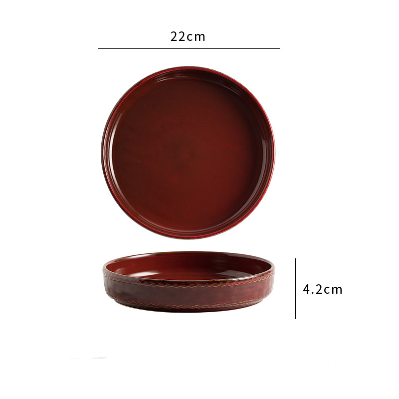 Plato rojo-22cm