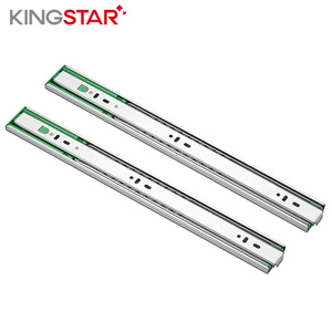 45mm Furniture Hardware Full verlängerung 3 falten rutschen möbel hardware kugellager schublade rutschen push öffnen slide
