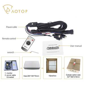 3Ch <strong>CVBS</strong> Signal 5&quot; Motorhome RV Left Right Rear View Blind Zone Safety Surveillance Monitor 1 Way Reverse Camera Reversing Aid - Product Image 6