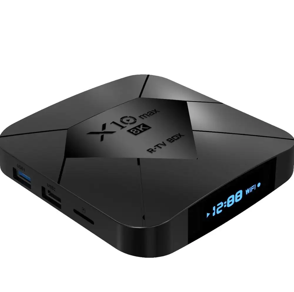 Android tv box R-TV SCATOLA X10 MAX 2GB / 4GB DDR3 BT Android 9 8K Gioco hd set top box