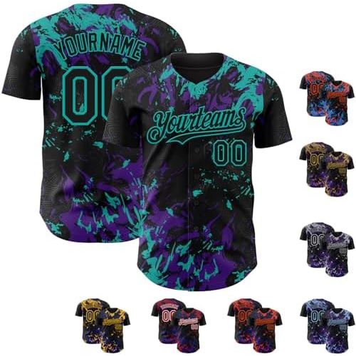 Black Purple Aqua Green