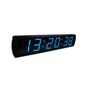 Orologio da parete multifunzione personalizzato 6 cifre 4 pollici blu LED grande Display conto alla rovescia Timer digitale per ufficio scuola Club - Product Image 3