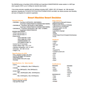 SIM5360G modulo 3G SIMCom Dual-Band HSPA +/CDMA Quad-Band GSM/GPRS/EDGE 3G modulo intelligente SIM5360G