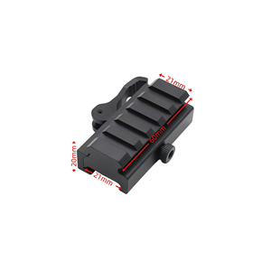 Hunting Quick Release QD Scope <strong>Mount</strong> Adaptor Riser <strong>Mount</strong> Bracket 5 Slots Base QD Sight <strong>Mount</strong> - Product Image 3