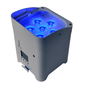 6x15w rgbwa uv 6 in 1 wifiアプリコントロールLEDバッテリーパーライトまたはバッテリースマートLEDパーライト