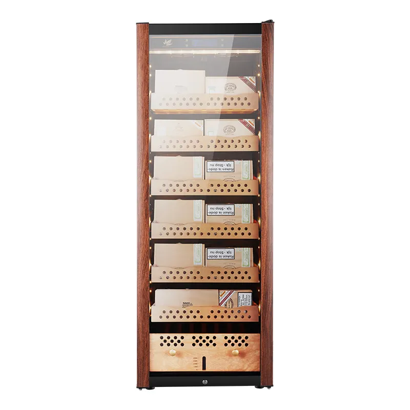 Full Spanish Cedar Wooden Cabinet 380L All-season Climate-controlled Cigar Humidor Manufacturer