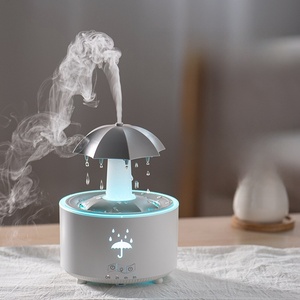 Custom 300ml goccia di pioggia diffusore di olio essenziale ombrello pioggia nuvola di Design umidificatore elettrico telecomando per auto uso esterno