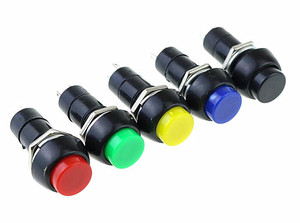 PBS-11B 2PIN 12mm 3A 150V AC oder 250V AC No Lock Self-Lock auf OFF Druckknopf Momentsc halter - Product Image 2