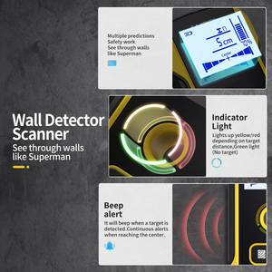 FNIRSI-Detector de pared multifunción, escáner de área grande para Metal, no Metal, con pantalla LCD y pitido - Product Image 5