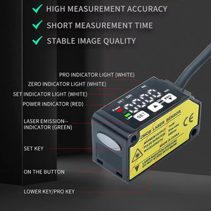 24V DC Laser Distance <strong>Sensor</strong> for Position Monitoring 0.5-10m Range NPN/PNP Output Options
